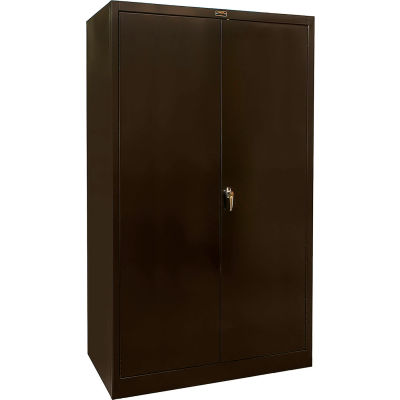 Hallowell 800 Series Storage Cabinet, 48"Wx24"Dx78"H, Ebony, Unassembled