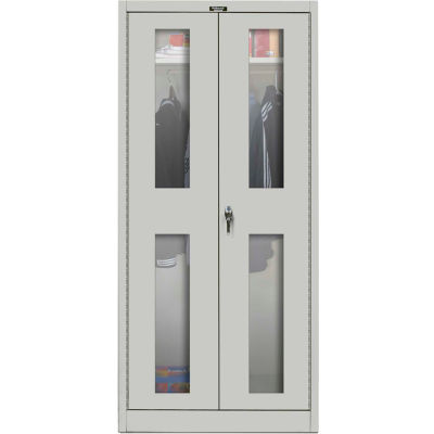 Hallowell MedSafe Antimicrobial 835W24SVA Safety-View Door Wardrobe Cabinet 36x24x78 Assembled