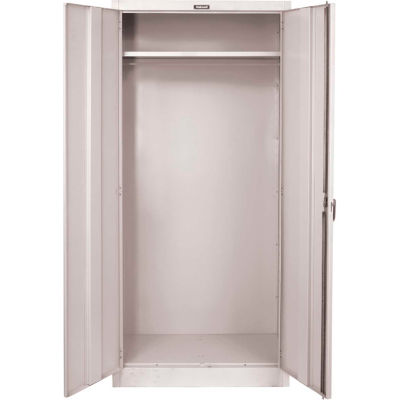 Hallowell 845W18A 800 Series Solid Door Wardrobe Cabinet, 48x18x78, Antimicrobial, Assembled