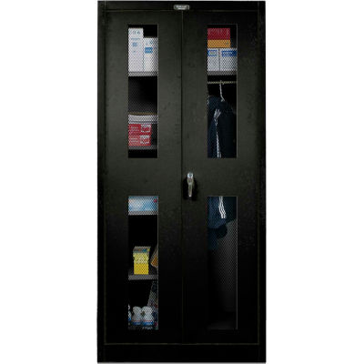 Hallowell 855C24EV-ME 800 Series Ventilated Door Combination Cabinet, 36x24x78, Ebony,Unassembled