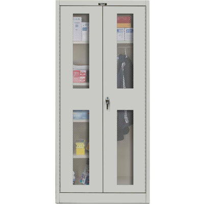 Hallowell MedSafe Antimicrobial 855C24EV Ventilated Door Combination Cabinet 36x24x78 Unassembled