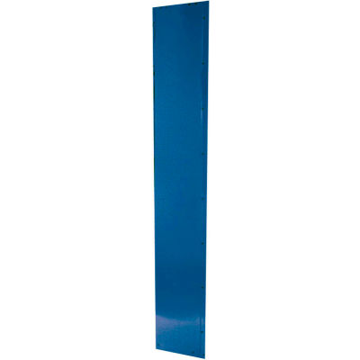 Hallowell KMP1572 Steel Locker Accessory, Universal Finished End Panel 15"Dx72"H Marine Blue
