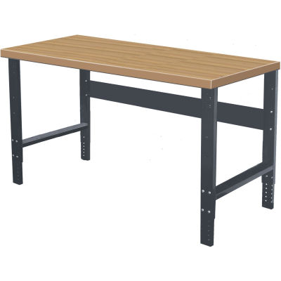 Hallowell 72 x 30 HWB7230E-ME Height Adjustable Workbench - Shop Top Square Edge