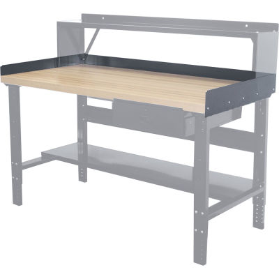 Hallowell Workbench Back & End Stop Kit, 60"W x 30"D x 6"H
