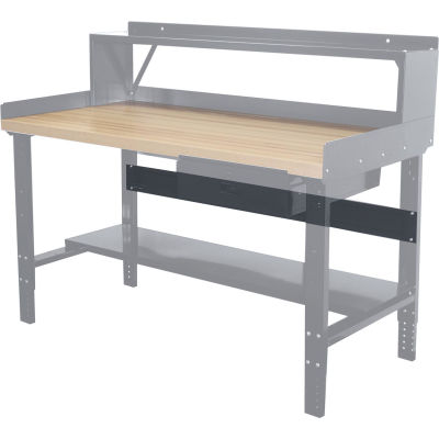 Hallowell Workbench Stringer, 60"W, Black