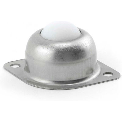 Hudson Bearings 1" Nylon Main Ball with Two Hole Flange Carbon Steel Housing NBT-1CS - 2"W