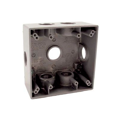 Hubbell 5346-0 Two Gang Weatherproof Box 7-3/4