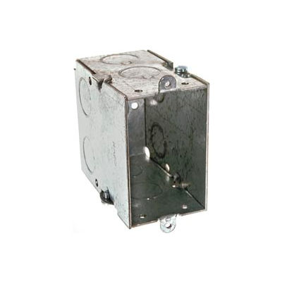 switch knockouts gangable x2 deep end box electrical boxes hubbell pkg qty globalindustrial enclosures