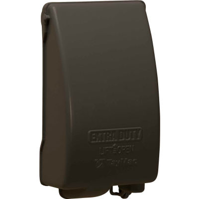 Hubbell TayMac MX4280Z, One Gang, Aluminum, Collapsible, In-Use Cover, Bronze