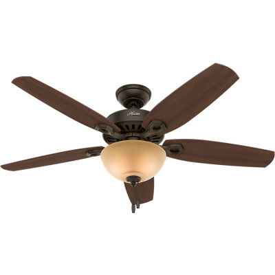 Hunter Fan 52" Builder Deluxe Ceiling Fan with Light 53091 - New Bronze