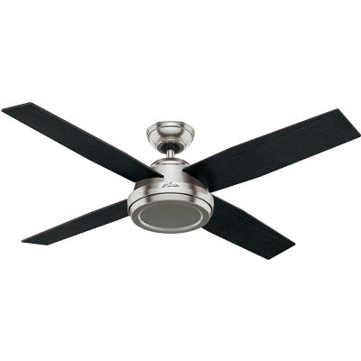 Hunter Fan 52" Dempsey Ceiling Fan with Handheld Remote 59249 - Brushed Nickel