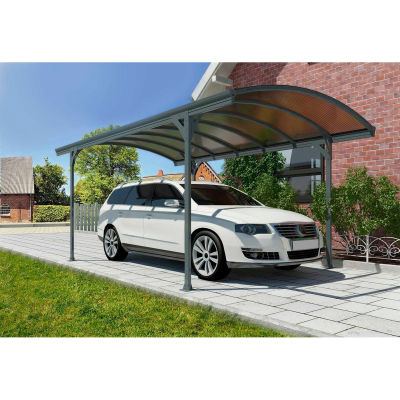 Vitoria™ HG9130 Carport - 16'L x 10'W Gray/Bronze