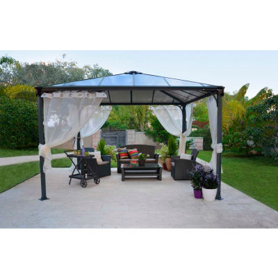 Palermo™ HG9152 3600 Gazebo 12'L x 12'W Gray/Bronze