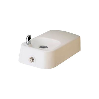 Haws® Wall Mount Drinking Fountain, White Enameled Iron
