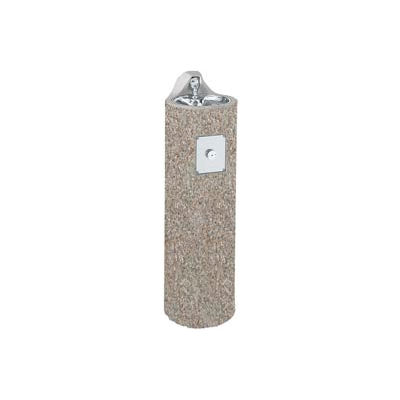 Haws® Concrete Outdoor Pedestal Drinking Fountain, Round