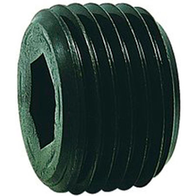 3/8" NPTF Socket Head Pipe Plug - 7/8" Taper - Flush Seal - Steel - Pkg of 100 - Holo-Krome 12008