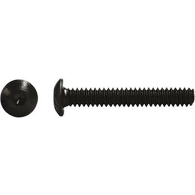 10-32 x 1/2" Button Socket Cap Screw - Steel - Black Oxide - UNF - Pkg of 100 - Holo-Krome 65006