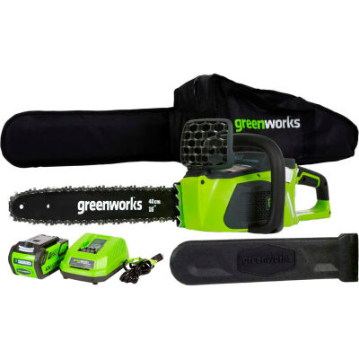 GreenWorks® 20312 G-MAX 40V 16" Cordless Digipro Chainsaw Kit W/4.0Ah Battery & Charger