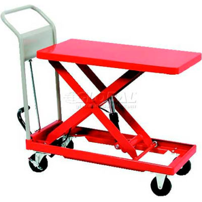 HAMACO Standard Work Cart with Scissor Lift HLH-E500M - 35.4"L x 23.6"W Table - 881 Lb. Capacity