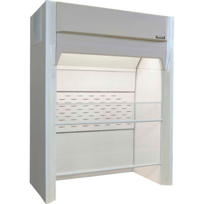 HEMCO® SE FM Floor Mounted Walk-In Fume Hood with Explosion Proof Light, 72"W x 36"D x 94"H