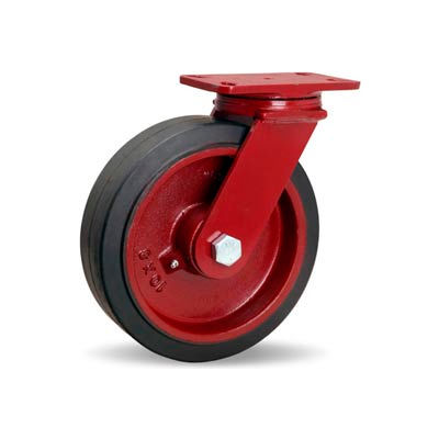 Hamilton® ForgeMaster™ Swivel 10 x 3 Mold-On Rubber Roller 1000 Lb. Caster