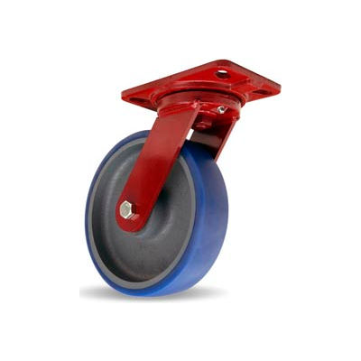 Hamilton® Heavy Service Swivel 8 x 2 Poly-Soft™ Ball 1200 Lb. Caster