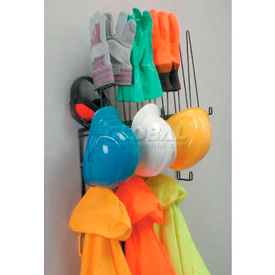 Horizon Mfg. Personal Protect Equipment Storage Rack, PVC Coated, 2016-PVC, 7-1/2"L