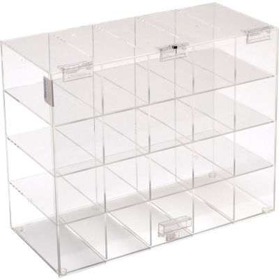 Horizon Mfg. Safety Glass Holder With Door, 5203, Holds 20 Glasses, 6-3/4"L