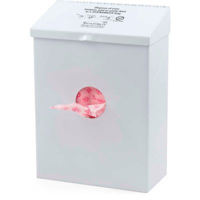 Scensibles® Combination Receptacle Dispenser, White Metal - CDWM