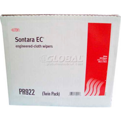 Dupont® Sontara EC® Medium Duty/Low Lint Wipes, 12" x 16-1/2", 250/Case, M-PR922