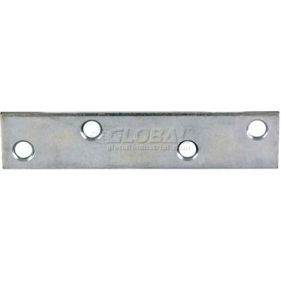 Ultra Hardware Mending Plate, Galv. Zinc Dichromate, 4"L X 5/8"W - Pkg Qty 48