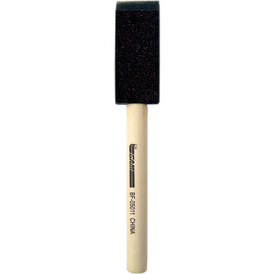 1" Foam Brush W/ Wood Handle - BF05011 - Pkg Qty 48