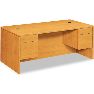 HON® Double Pedestal Wood Desk - 72