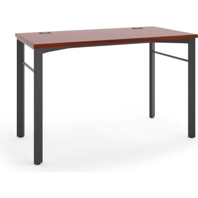 HON® Rectangular Table - 48"W x 24"D - Chestnut /Ash - Manage Series