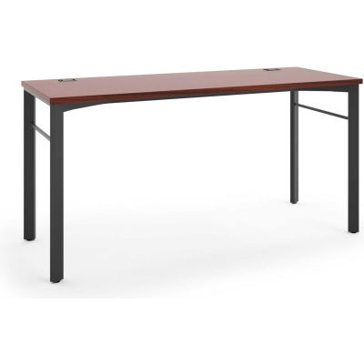 HON® Rectangular Table - 60"W - Chestnut /Ash - Manage Series
