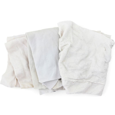 Reclaimed Sweatshirt/Fleece Rags, White, 25 Lbs. - 333-25 | B2273430 ...