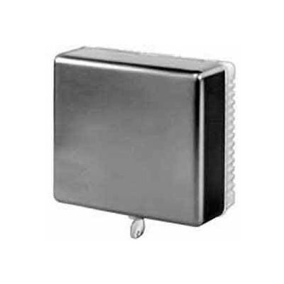 Honeywell Small Thermostat Guard W/ Beige Painted Steel Cover Opaque Ring Base Wallplate TG510D1005