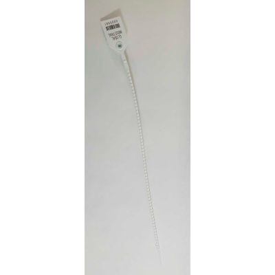 Global Industrial Variable Length, Plastic 15" Seal, White, 100/Pack