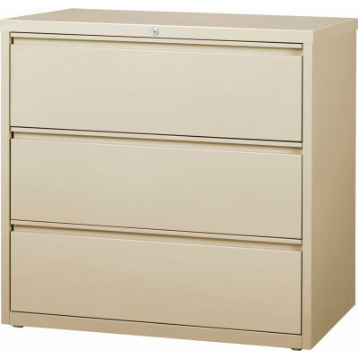 Hirsh Industries® HL10000 Series® Lateral File 42" Wide 3-Drawer - Putty