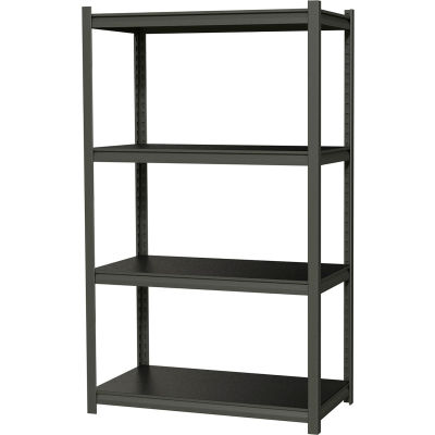 Hirsh Industries® Iron Horse Heavy Duty Storage Rack, 36"Wx18"Dx60"H,4 Shelf, 3200lbs cap, Gray