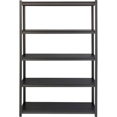 Hirsh Industries® Iron Horse Heavy Duty Storage Rack, 48"Wx24"Dx72"H,5 Shelf, 3200lbs cap, Gray