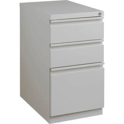 Hirsh Industries® 20" Mobile Pedestal - Box/Box/File - Platinum