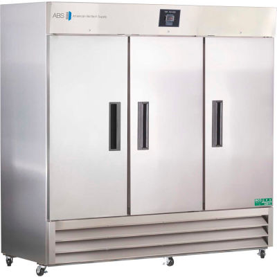 American Biotech Supply Premier Stainless Steel Solid Door Laboratory Refrigerator, 72 Cu. Ft.