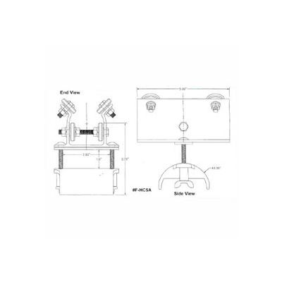 Hubbell R-HC5A T-Track Festoon Standard Trolley For Round 0.60" - 0.94"