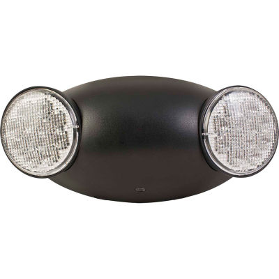 Compass Lighting CU2B LED Black Emergency Unit w/ Adjustable Heads