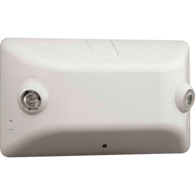 Hubbell EV2 LED Compact White Emergency Lighting Unit, 1W LED Adjustable Heads