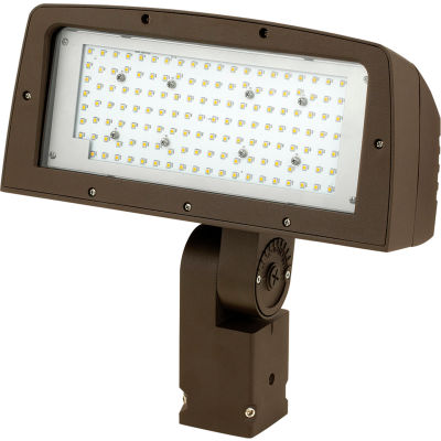 Hubbell FLL-150-4K-U-K Architectural LED Large Flood, 150W, 14000L,4000K,Glass,Knuckle Mount,Bronze