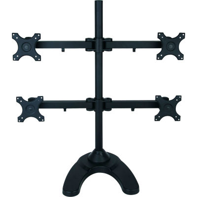 TygerClaw LCD6004 Quad-Arm Desk Monitor Mount, Black