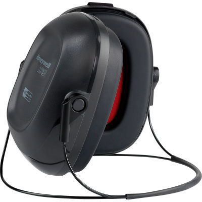 Honeywell Verishield Behind-The-Neck Ear Muffs, 22 dB, Black