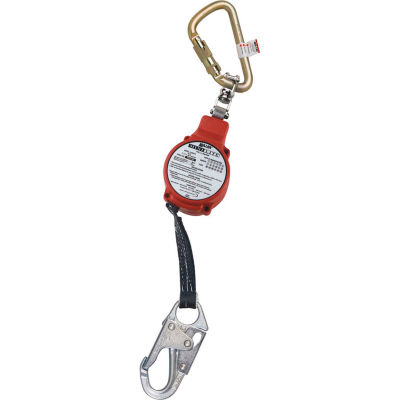 Miller® MiniLite™ 11'L Fall Limiter, Steel Twist-lock Carabiner and Swivel Shackle